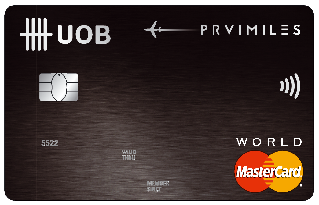 UOB PRVI Miles World MasterCard Card