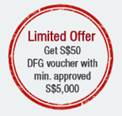 Limited Offer Get $50 DFG voucher with min. approved $5000